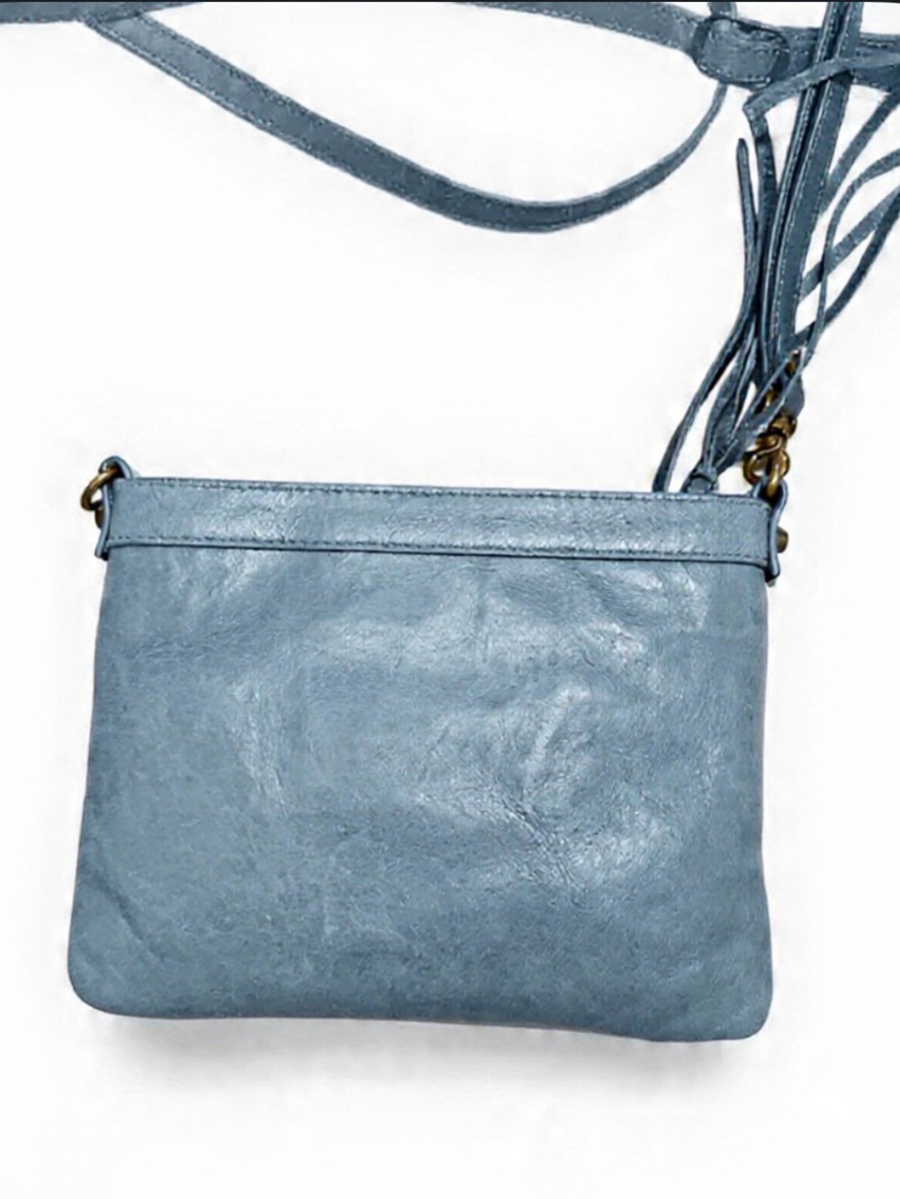 Balenciaga Blue Leather City Clip Clutch Bag - Picture 4 of 11